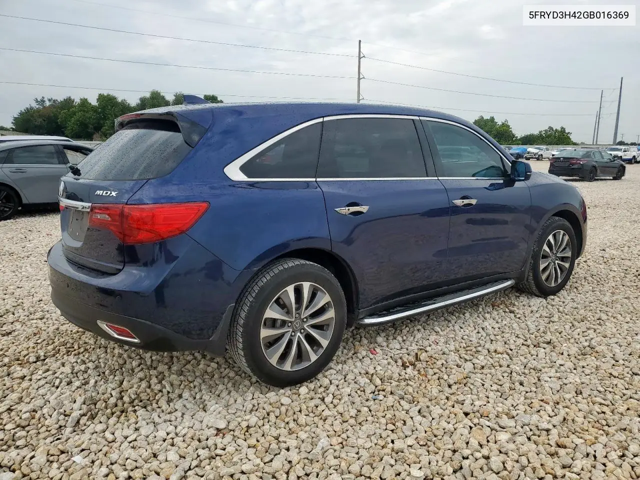 2016 Acura Mdx Technology VIN: 5FRYD3H42GB016369 Lot: 63227945