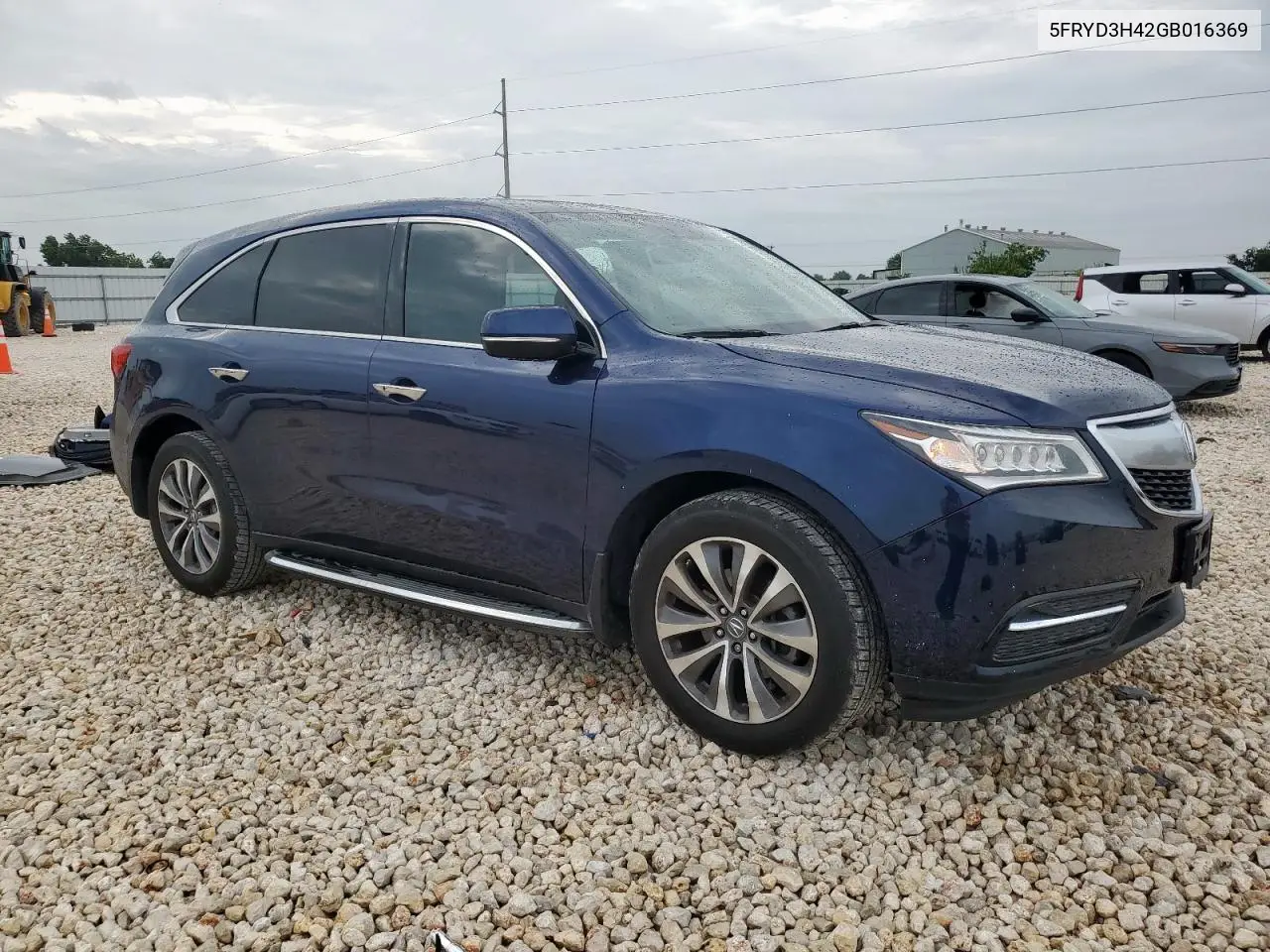 2016 Acura Mdx Technology VIN: 5FRYD3H42GB016369 Lot: 63227945