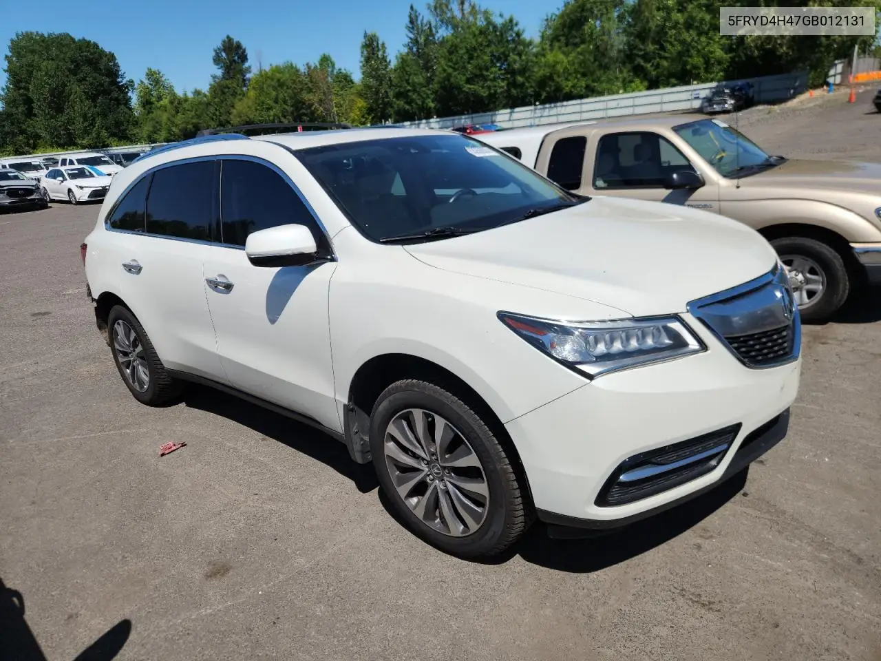 2016 Acura Mdx Technology VIN: 5FRYD4H47GB012131 Lot: 63266935