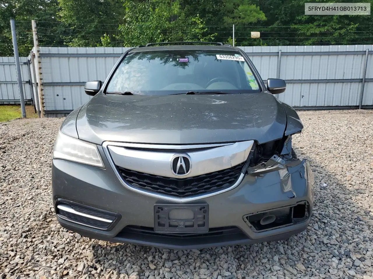 2016 Acura Mdx Technology VIN: 5FRYD4H41GB013713 Lot: 63356295