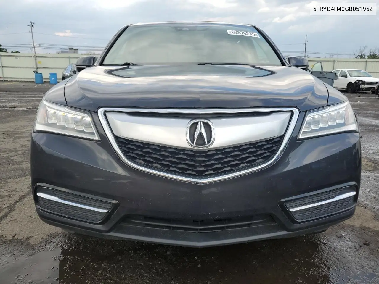 2016 Acura Mdx Technology VIN: 5FRYD4H40GB051952 Lot: 63576235