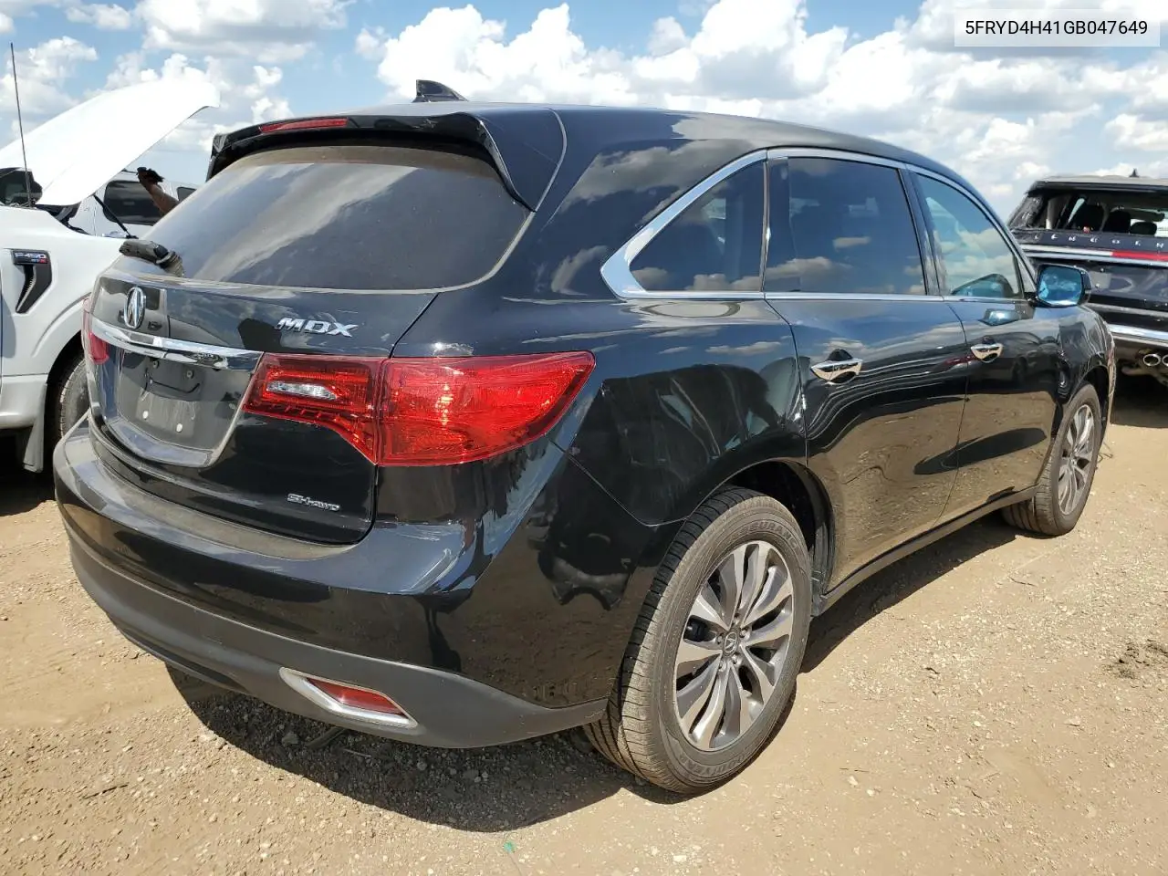 2016 Acura Mdx Technology VIN: 5FRYD4H41GB047649 Lot: 63626935