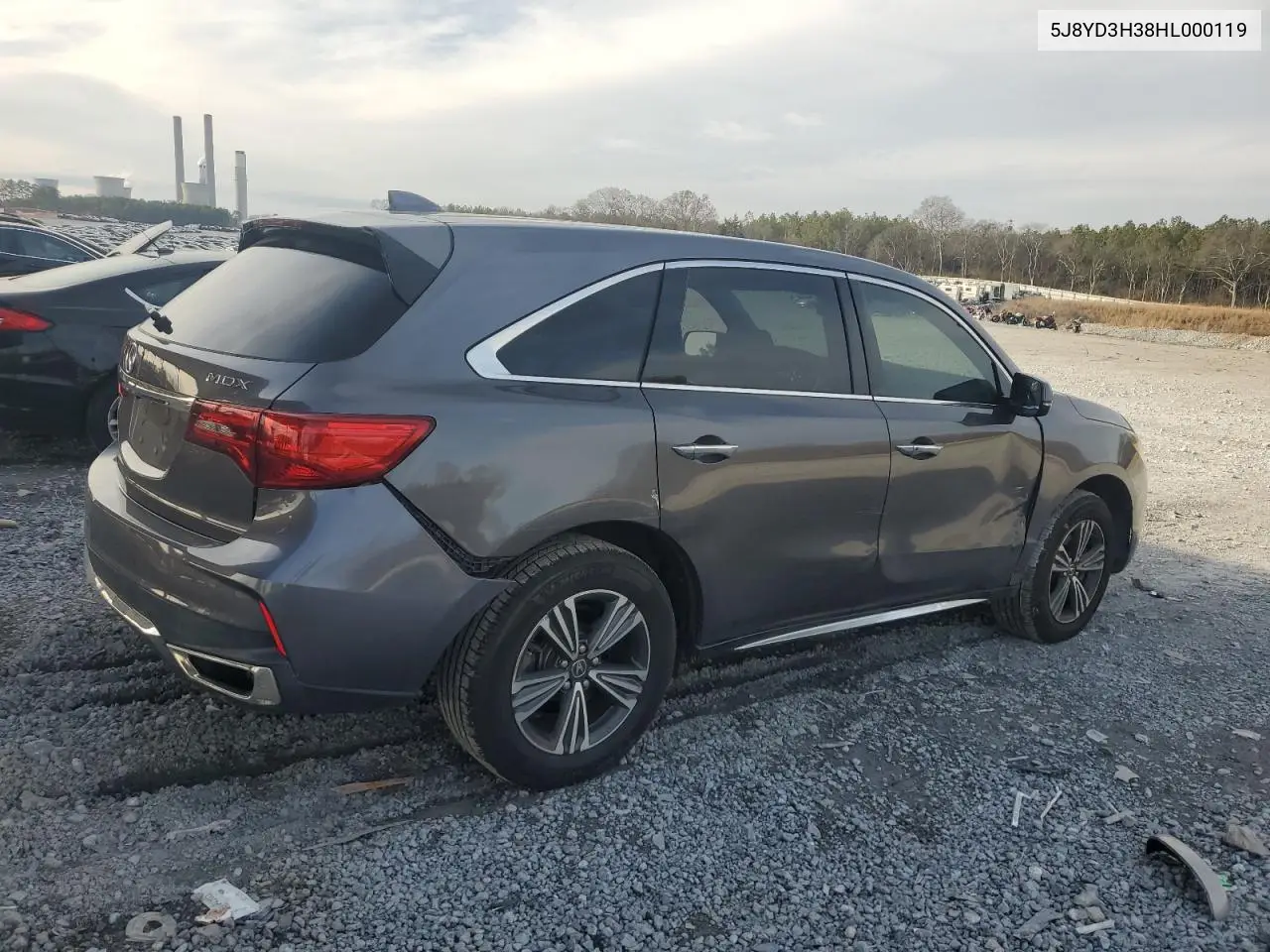2017 Acura Mdx VIN: 5J8YD3H38HL000119 Lot: 42914585