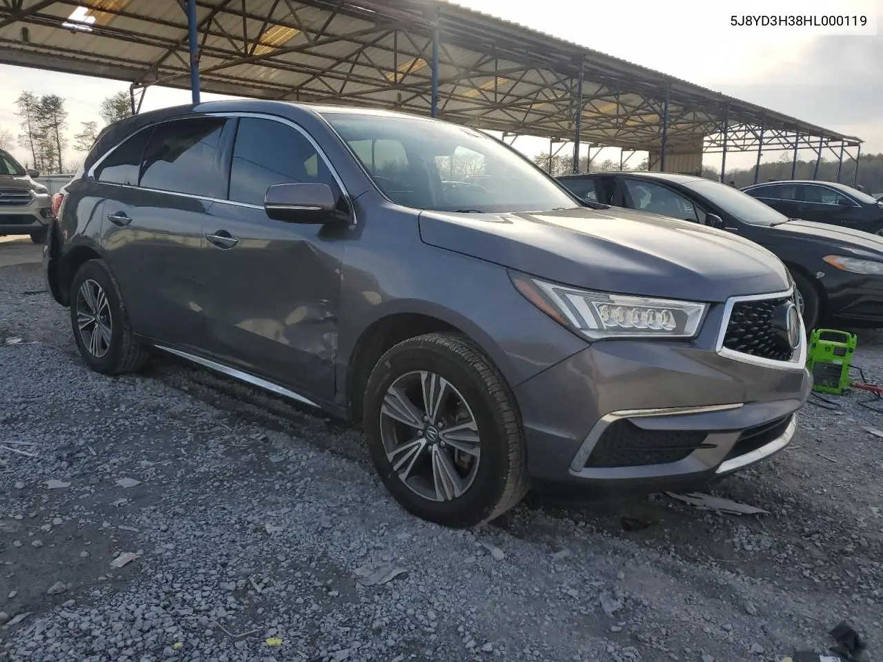 2017 Acura Mdx VIN: 5J8YD3H38HL000119 Lot: 42914585