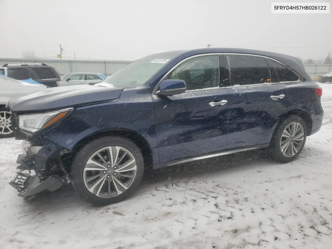 2017 Acura Mdx Technology VIN: 5FRYD4H57HB026122 Lot: 44221275