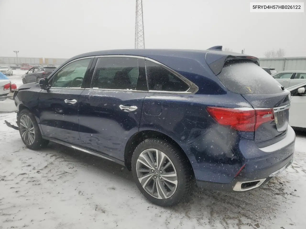 2017 Acura Mdx Technology VIN: 5FRYD4H57HB026122 Lot: 44221275