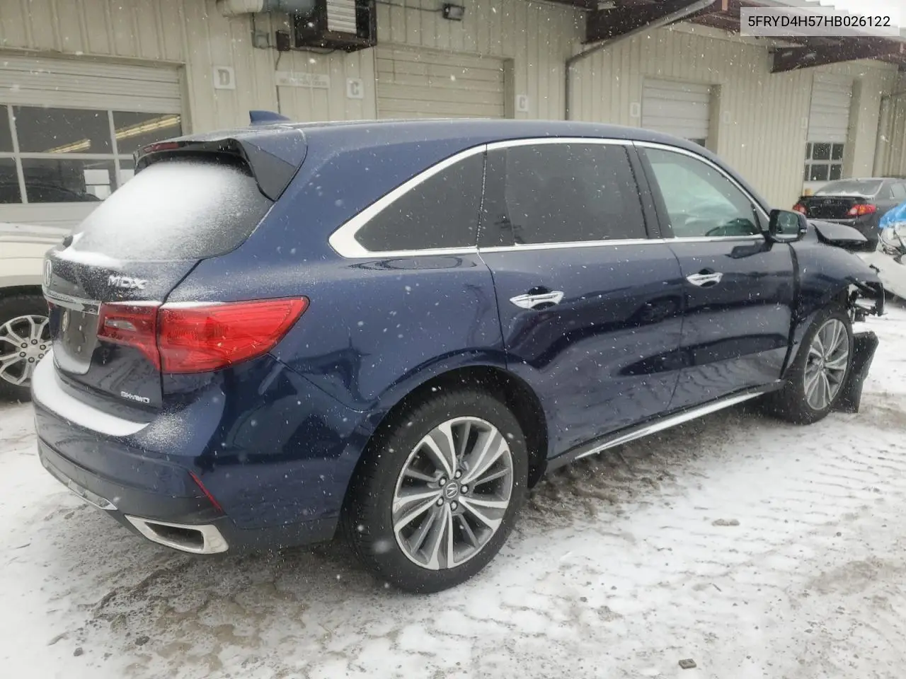 2017 Acura Mdx Technology VIN: 5FRYD4H57HB026122 Lot: 44221275