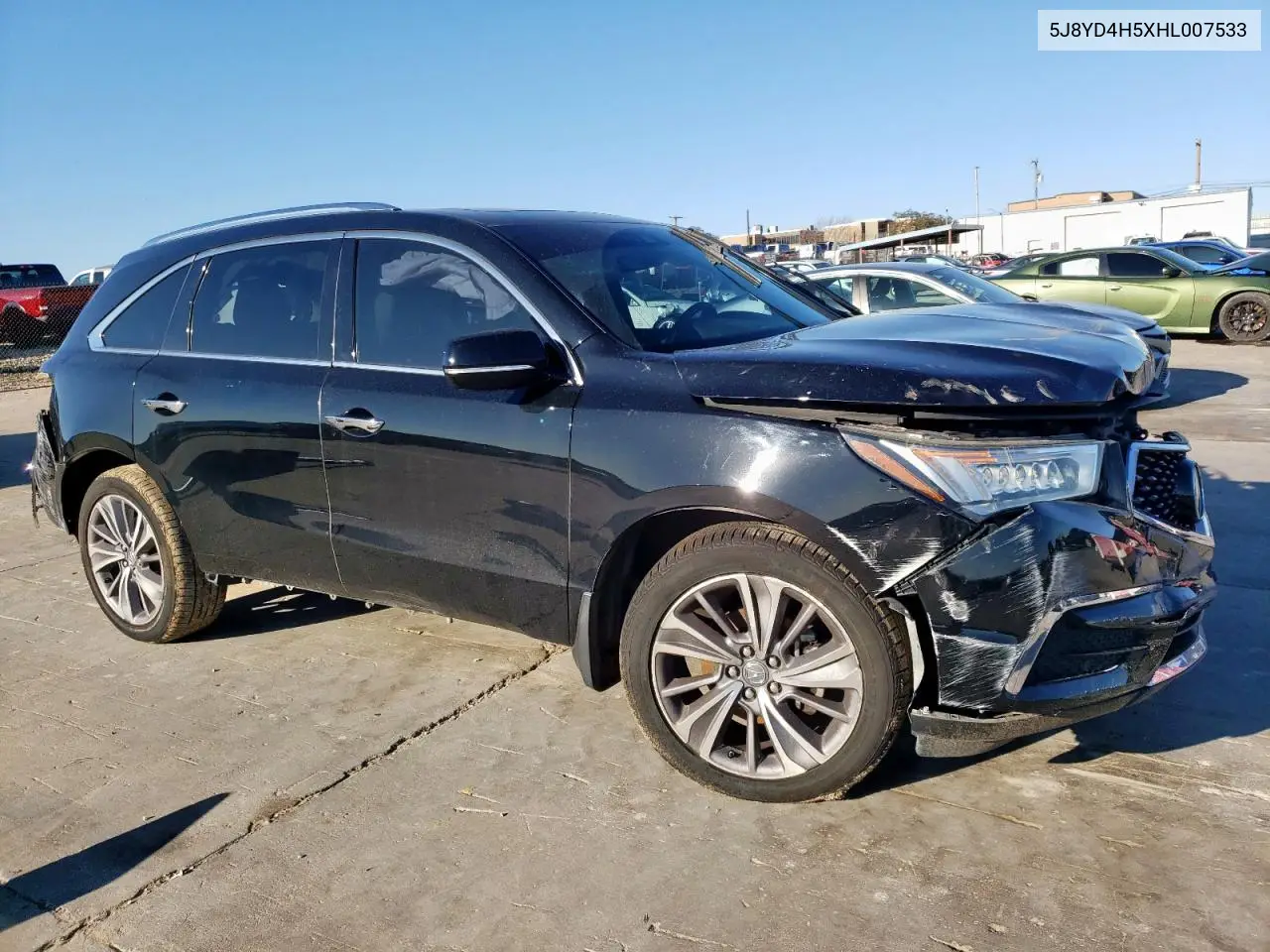 2017 Acura Mdx Technology VIN: 5J8YD4H5XHL007533 Lot: 47782105
