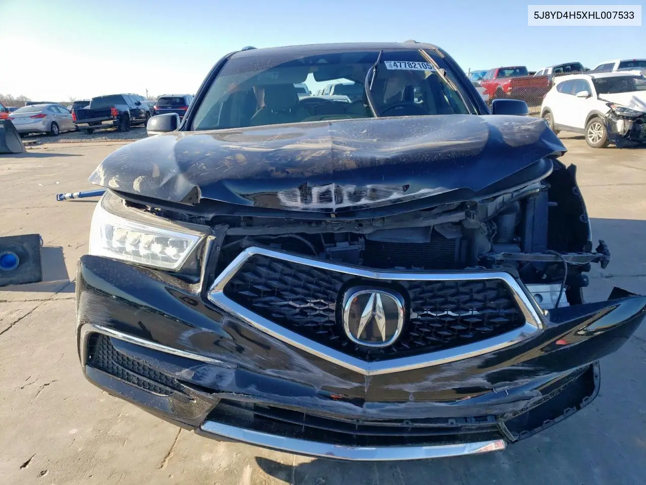 2017 Acura Mdx Technology VIN: 5J8YD4H5XHL007533 Lot: 47782105