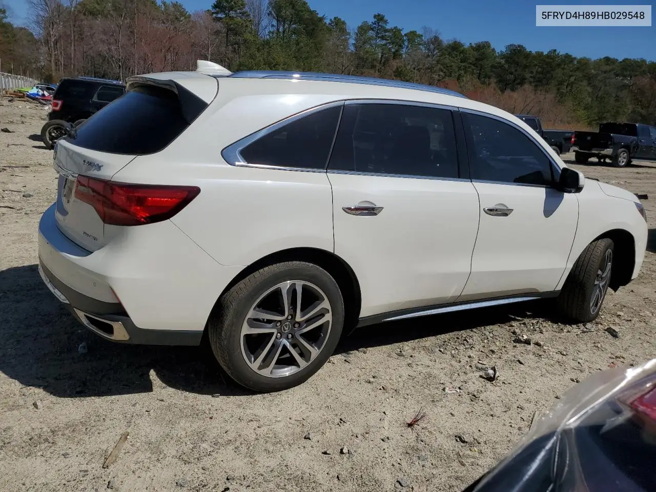 2017 Acura Mdx Advance VIN: 5FRYD4H89HB029548 Lot: 49157715