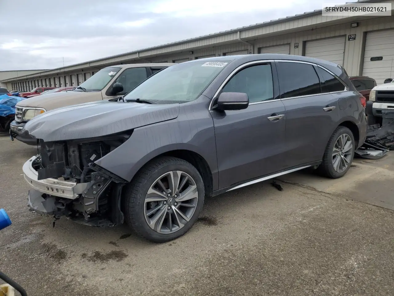 2017 Acura Mdx Technology VIN: 5FRYD4H50HB021621 Lot: 49898405
