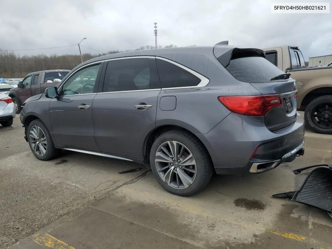 2017 Acura Mdx Technology VIN: 5FRYD4H50HB021621 Lot: 49898405