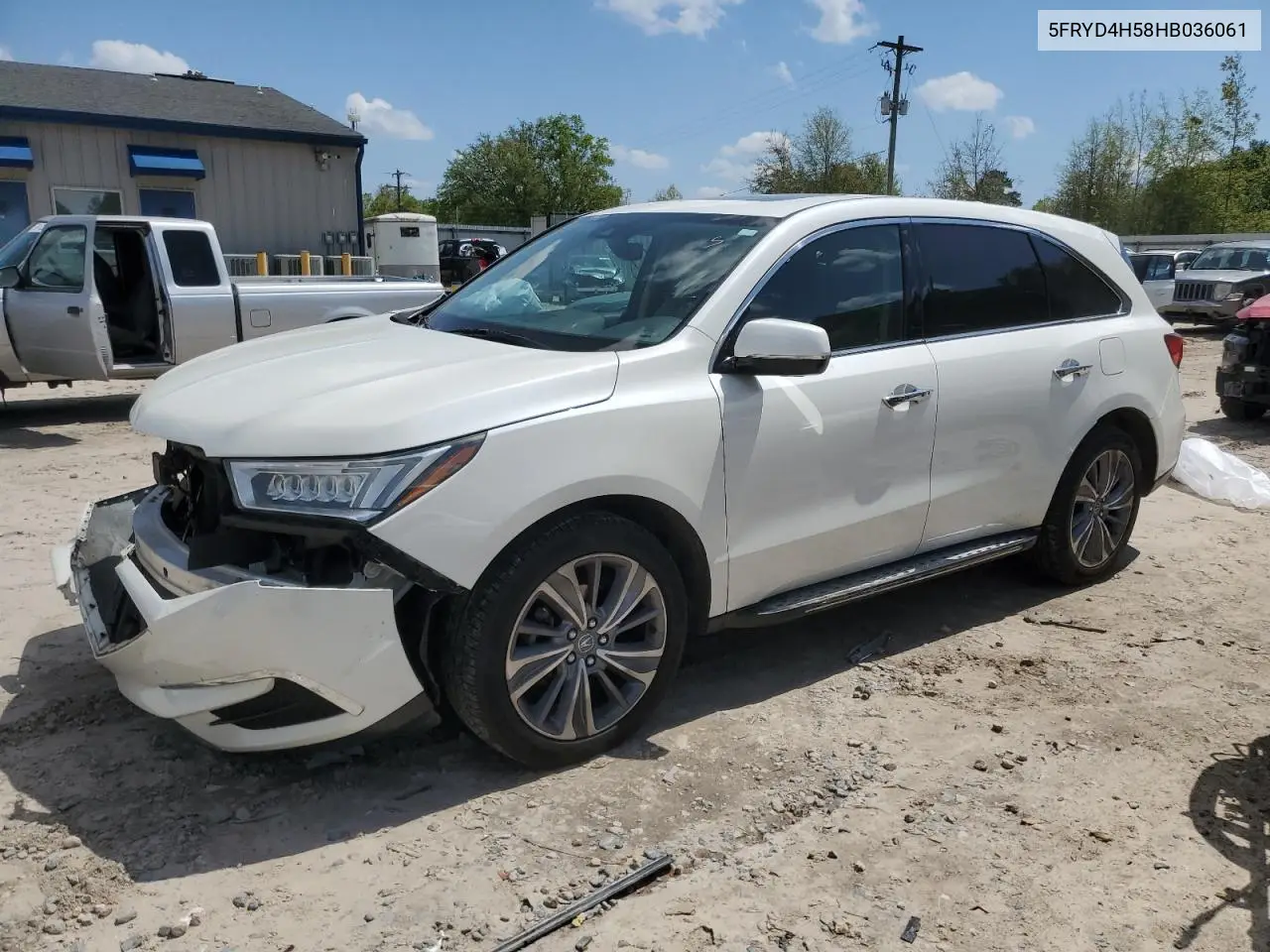 2017 Acura Mdx Technology VIN: 5FRYD4H58HB036061 Lot: 51608325
