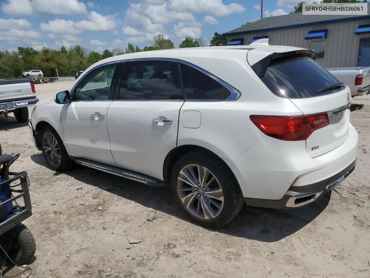 2017 Acura Mdx Technology VIN: 5FRYD4H58HB036061 Lot: 51608325