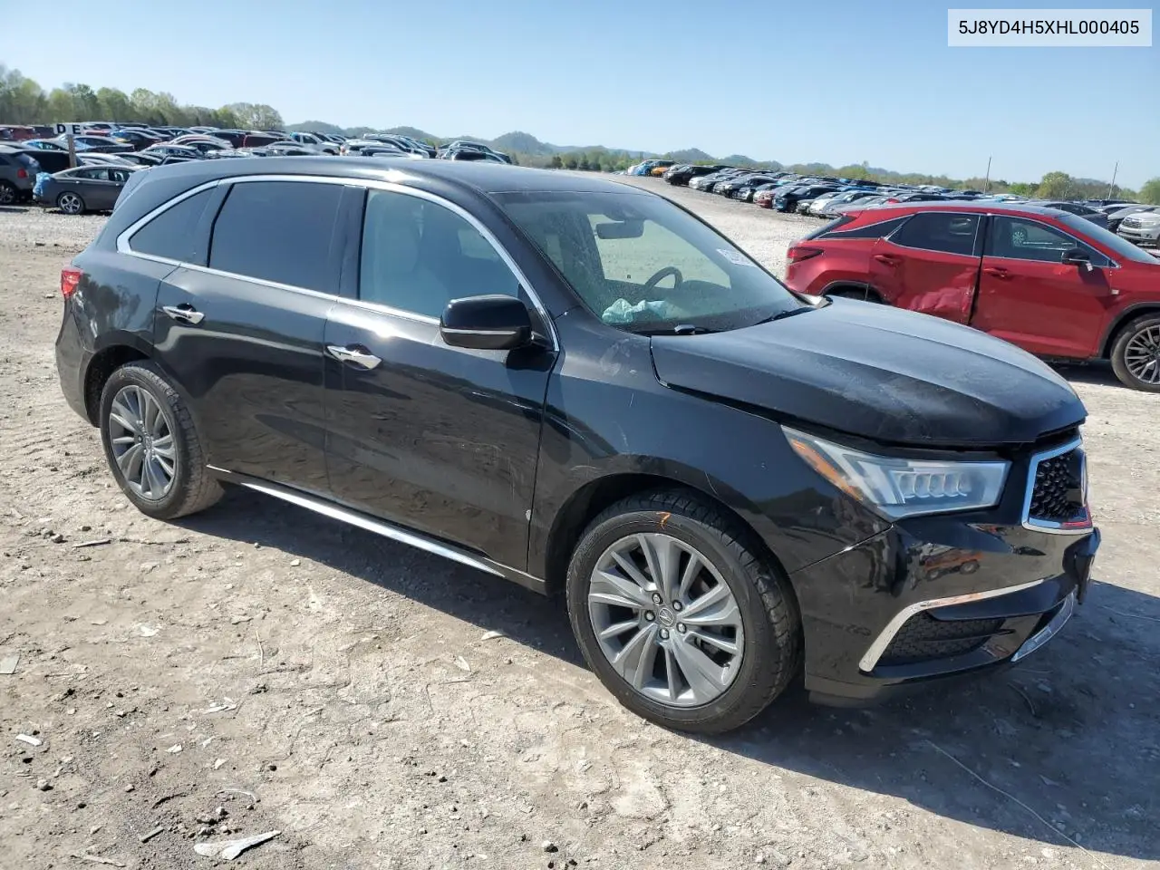 2017 Acura Mdx Technology VIN: 5J8YD4H5XHL000405 Lot: 52249395