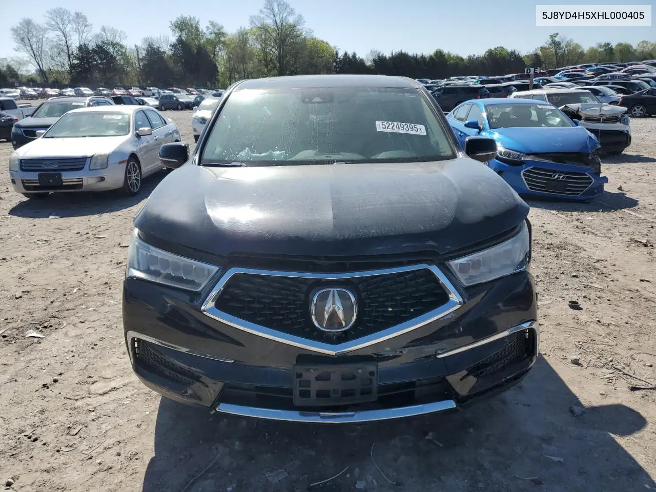 2017 Acura Mdx Technology VIN: 5J8YD4H5XHL000405 Lot: 52249395