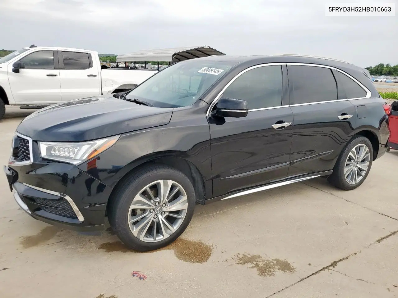 2017 Acura Mdx Technology VIN: 5FRYD3H52HB010663 Lot: 53449145