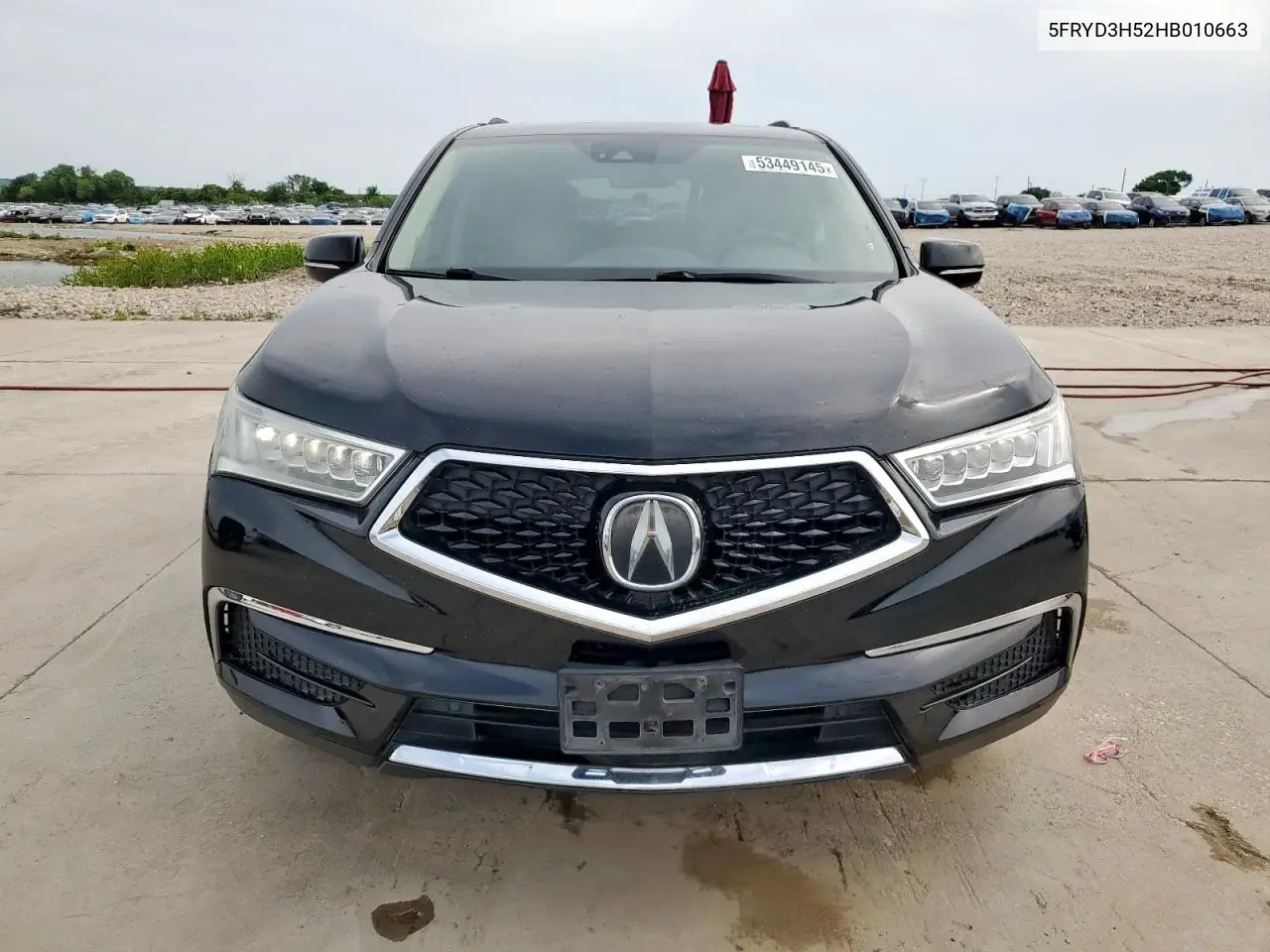 2017 Acura Mdx Technology VIN: 5FRYD3H52HB010663 Lot: 53449145