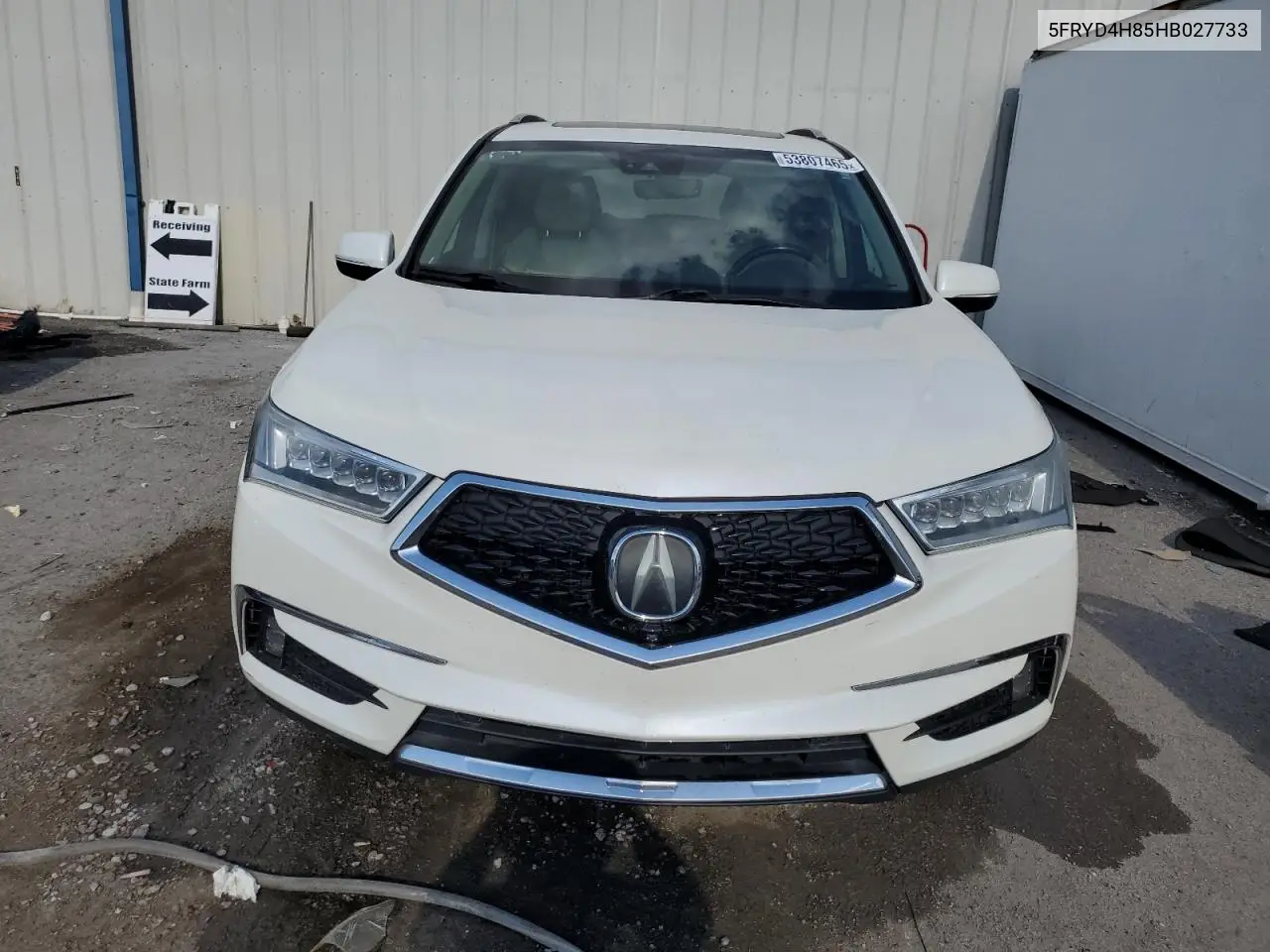 2017 Acura Mdx Advance VIN: 5FRYD4H85HB027733 Lot: 53807465