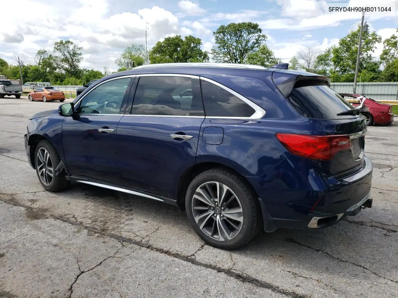2017 Acura Mdx Advance VIN: 5FRYD4H90HB011044 Lot: 55206385