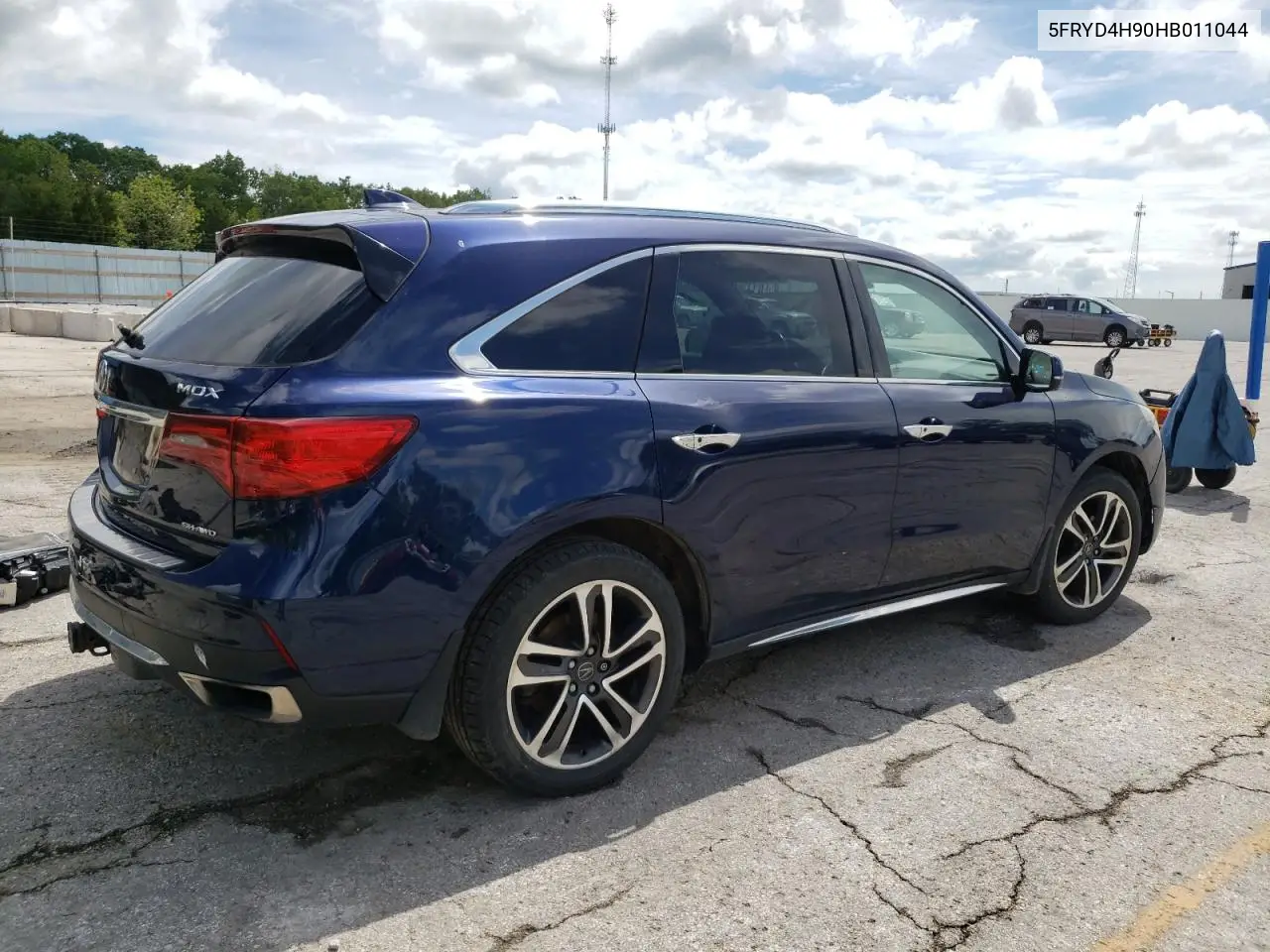 2017 Acura Mdx Advance VIN: 5FRYD4H90HB011044 Lot: 55206385