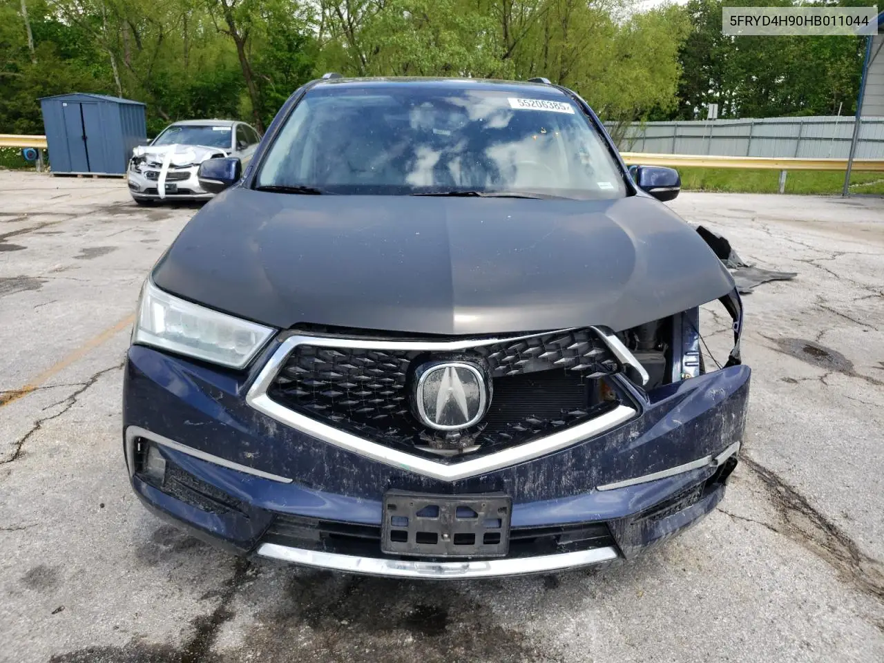 2017 Acura Mdx Advance VIN: 5FRYD4H90HB011044 Lot: 55206385