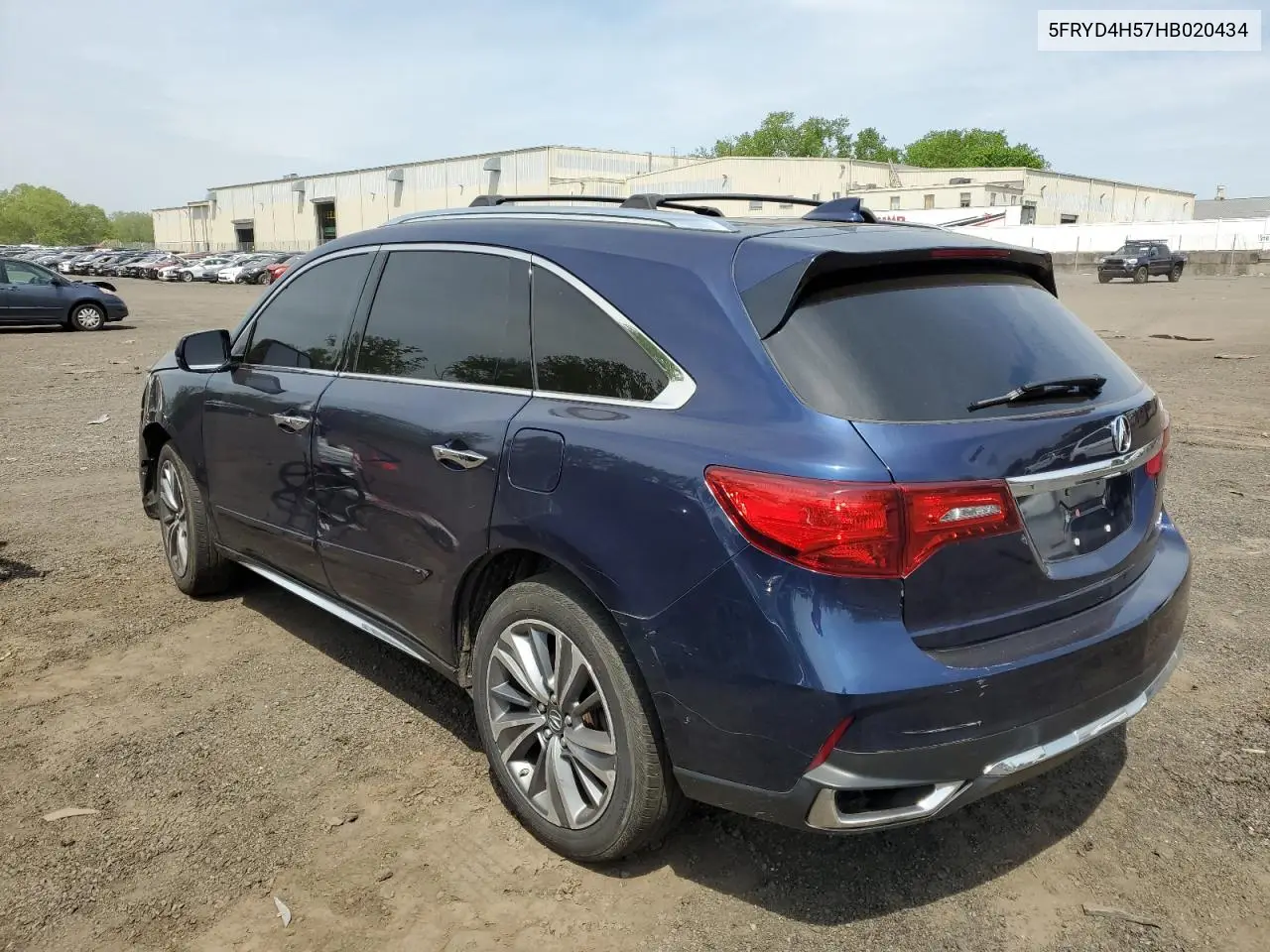 2017 Acura Mdx Technology VIN: 5FRYD4H57HB020434 Lot: 55806925