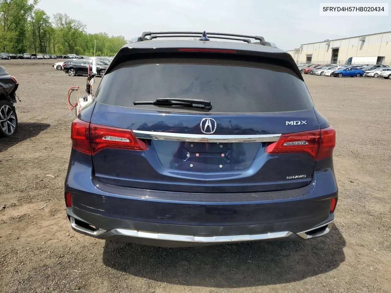 2017 Acura Mdx Technology VIN: 5FRYD4H57HB020434 Lot: 55806925