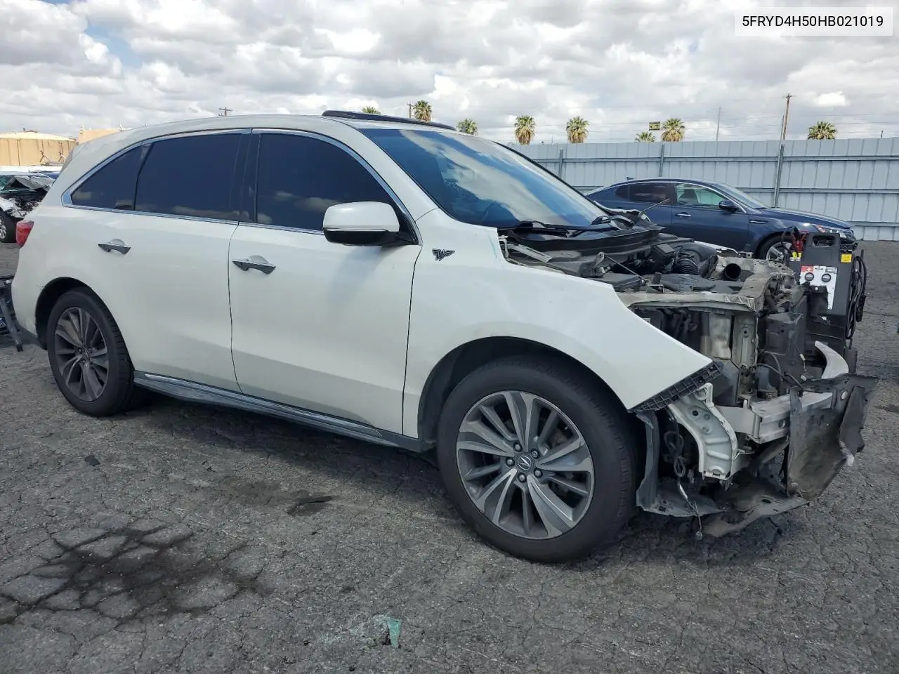 2017 Acura Mdx Technology VIN: 5FRYD4H50HB021019 Lot: 56594015