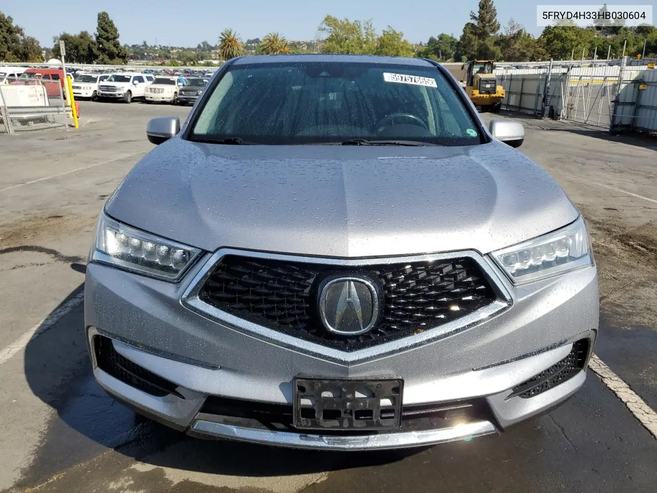 2017 Acura Mdx VIN: 5FRYD4H33HB030604 Lot: 59757665