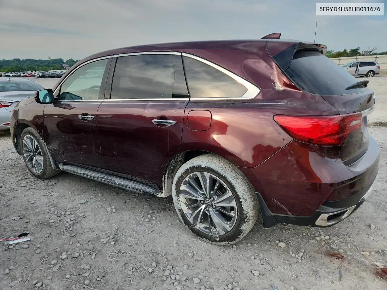 2017 Acura Mdx Technology VIN: 5FRYD4H58HB011676 Lot: 60608615