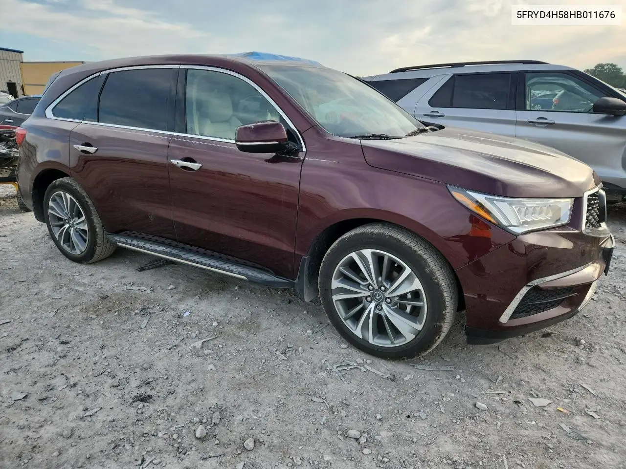 2017 Acura Mdx Technology VIN: 5FRYD4H58HB011676 Lot: 60608615