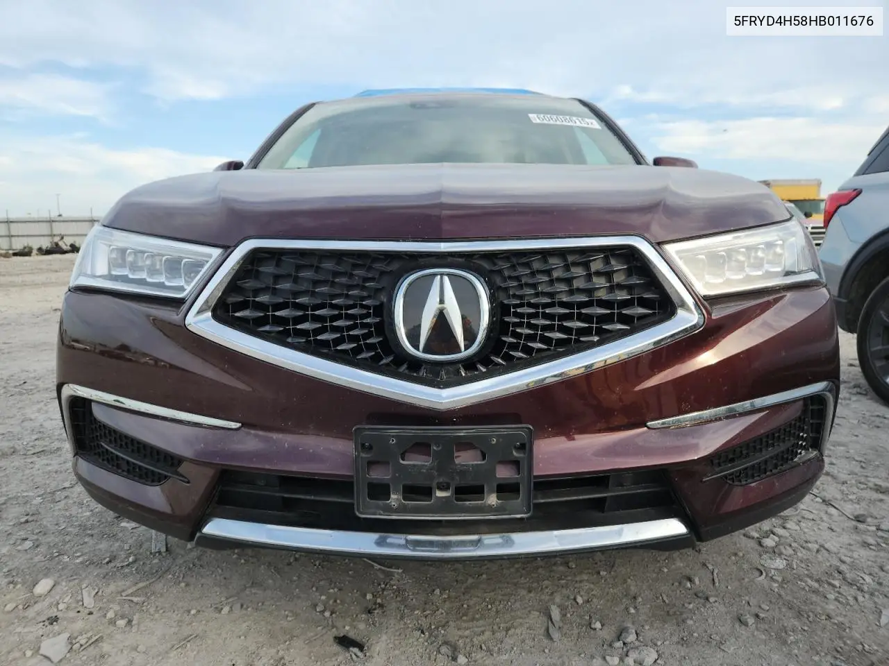 2017 Acura Mdx Technology VIN: 5FRYD4H58HB011676 Lot: 60608615