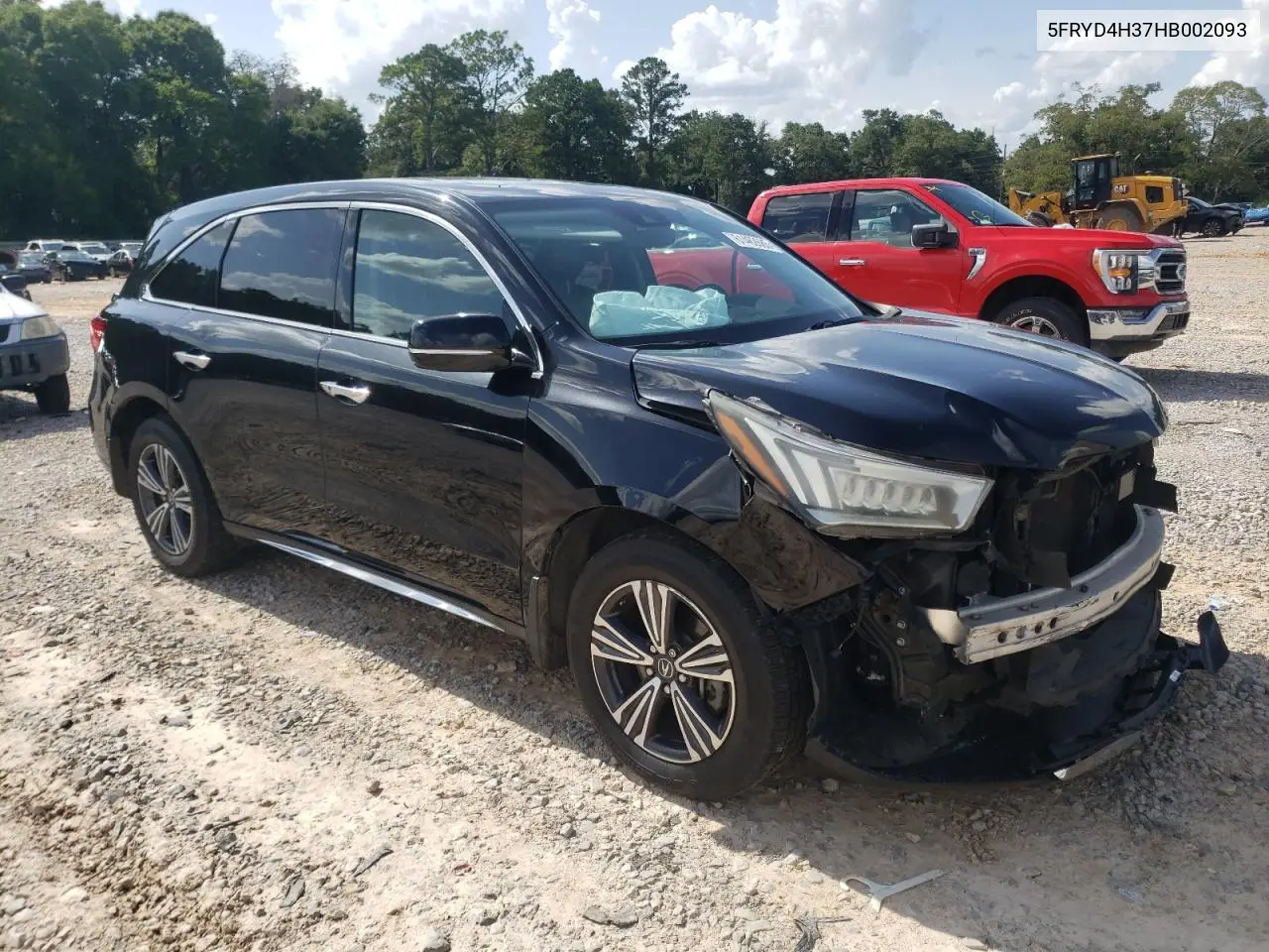 2017 Acura Mdx VIN: 5FRYD4H37HB002093 Lot: 61462685