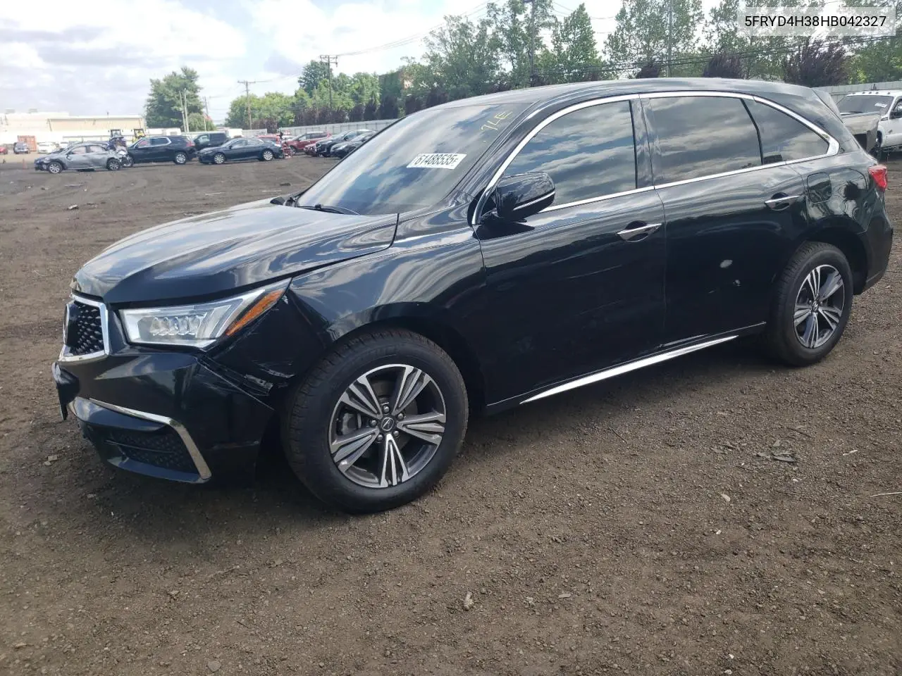 2017 Acura Mdx VIN: 5FRYD4H38HB042327 Lot: 61488535