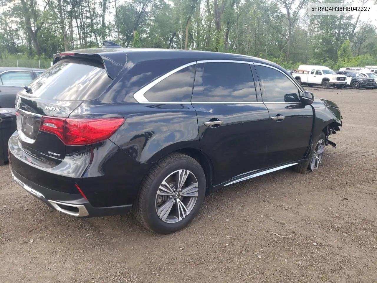 2017 Acura Mdx VIN: 5FRYD4H38HB042327 Lot: 61488535