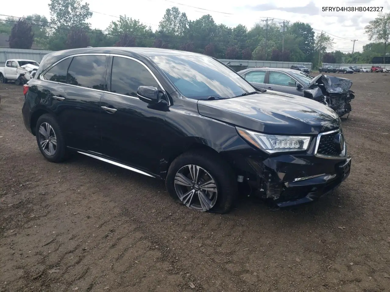 2017 Acura Mdx VIN: 5FRYD4H38HB042327 Lot: 61488535