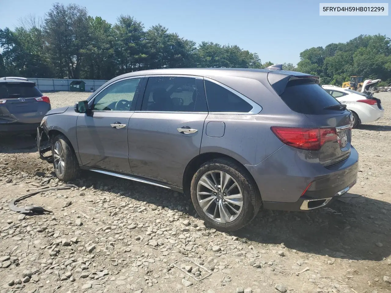 2017 Acura Mdx Technology VIN: 5FRYD4H59HB012299 Lot: 61800815