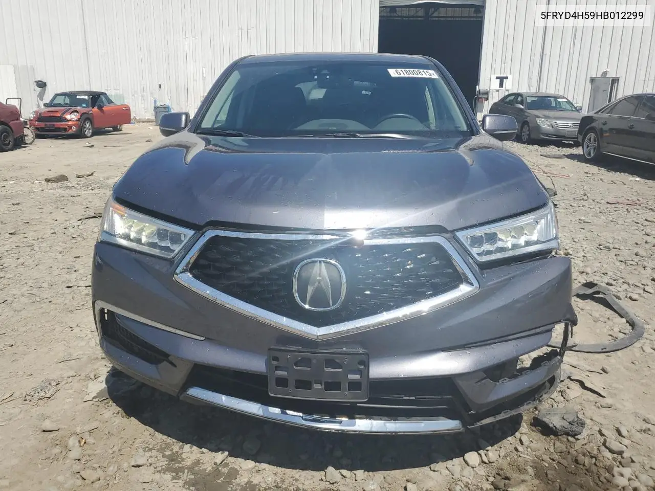2017 Acura Mdx Technology VIN: 5FRYD4H59HB012299 Lot: 61800815