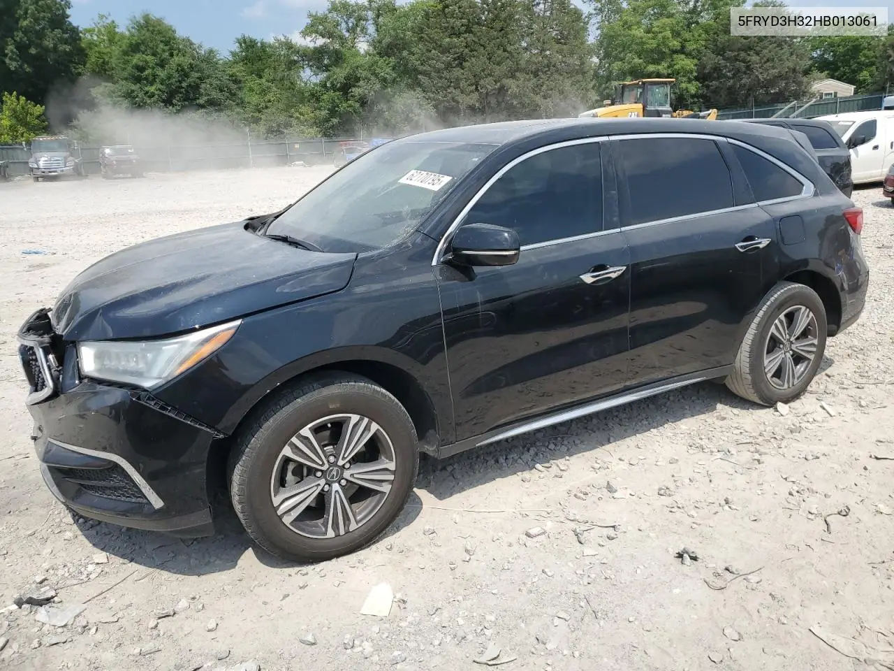 2017 Acura Mdx VIN: 5FRYD3H32HB013061 Lot: 62170795