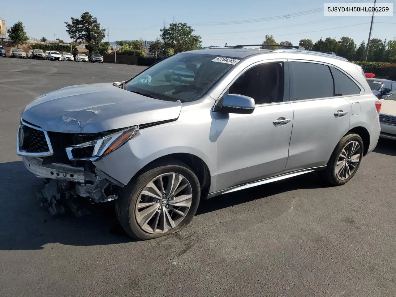 2017 Acura Mdx Technology VIN: 5J8YD4H50HL006259 Lot: 62184655