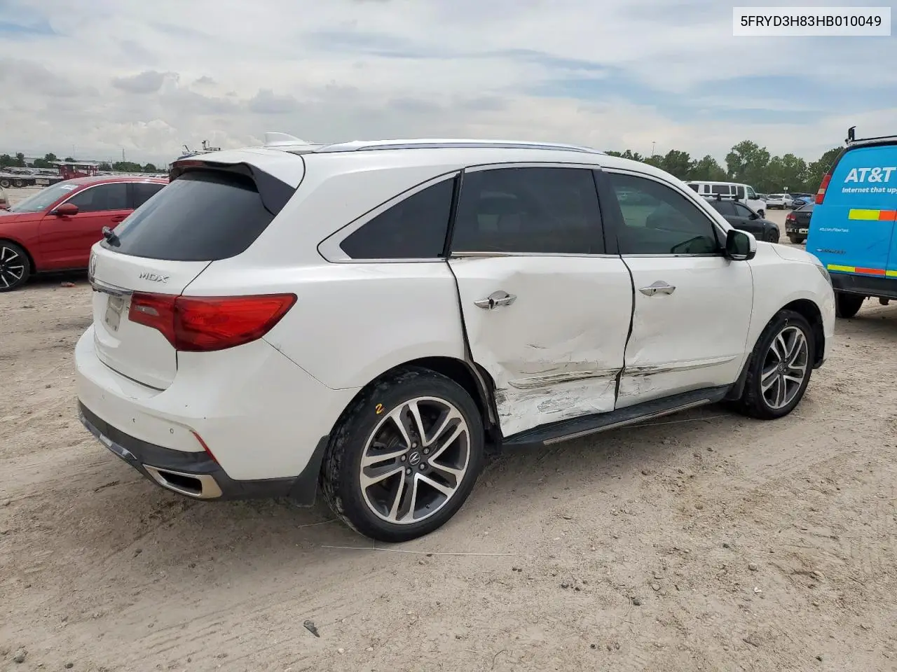 2017 Acura Mdx Advance VIN: 5FRYD3H83HB010049 Lot: 62385925
