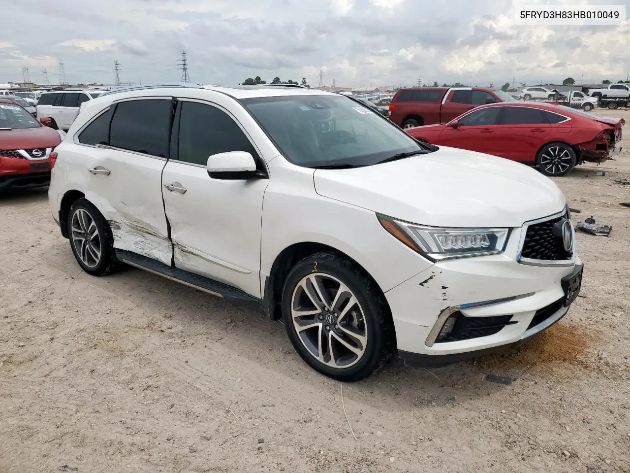 2017 Acura Mdx Advance VIN: 5FRYD3H83HB010049 Lot: 62385925