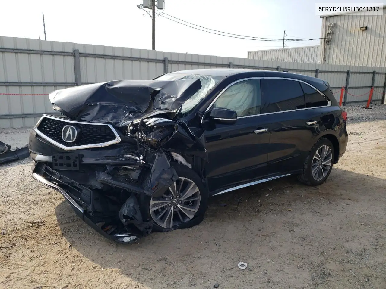 2017 Acura Mdx Technology VIN: 5FRYD4H59HB041317 Lot: 62425185