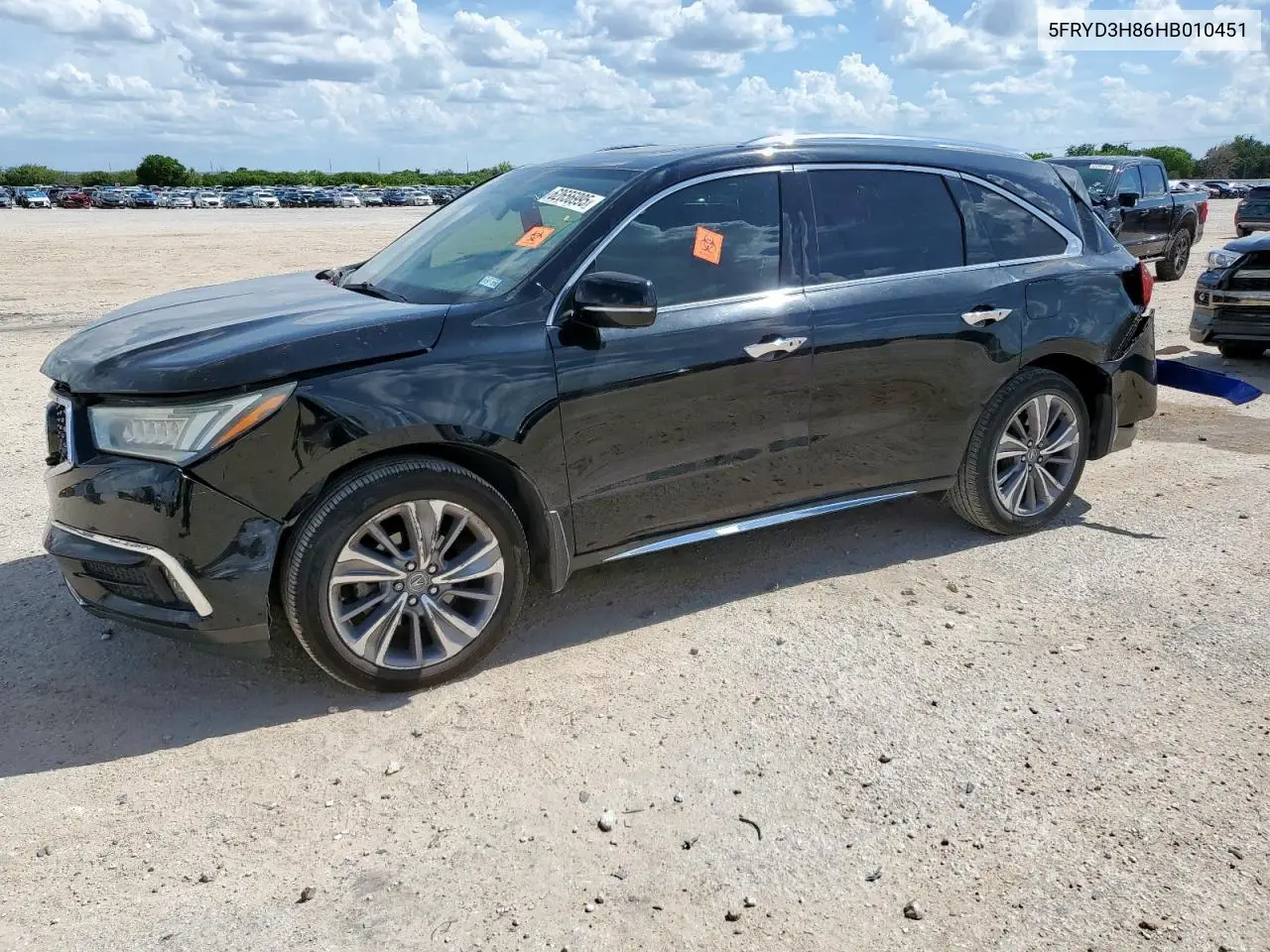 2017 Acura Mdx Advance VIN: 5FRYD3H86HB010451 Lot: 62656995