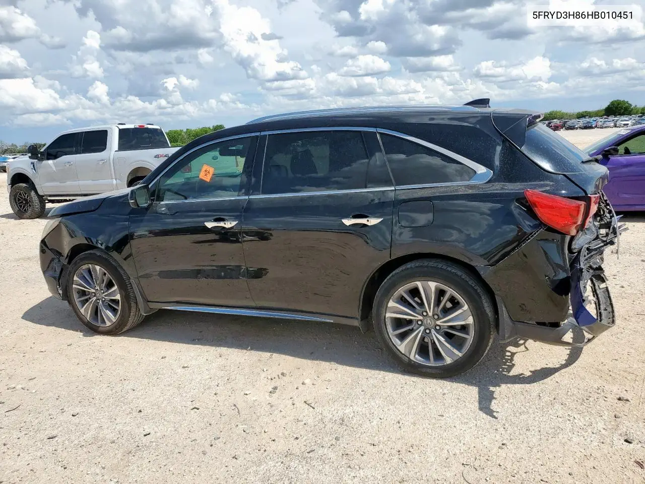 2017 Acura Mdx Advance VIN: 5FRYD3H86HB010451 Lot: 62656995