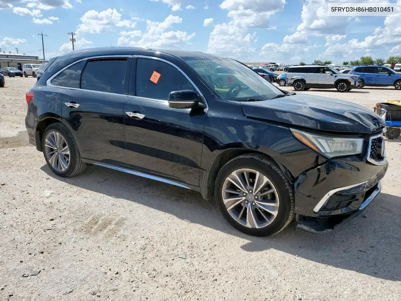 2017 Acura Mdx Advance VIN: 5FRYD3H86HB010451 Lot: 62656995
