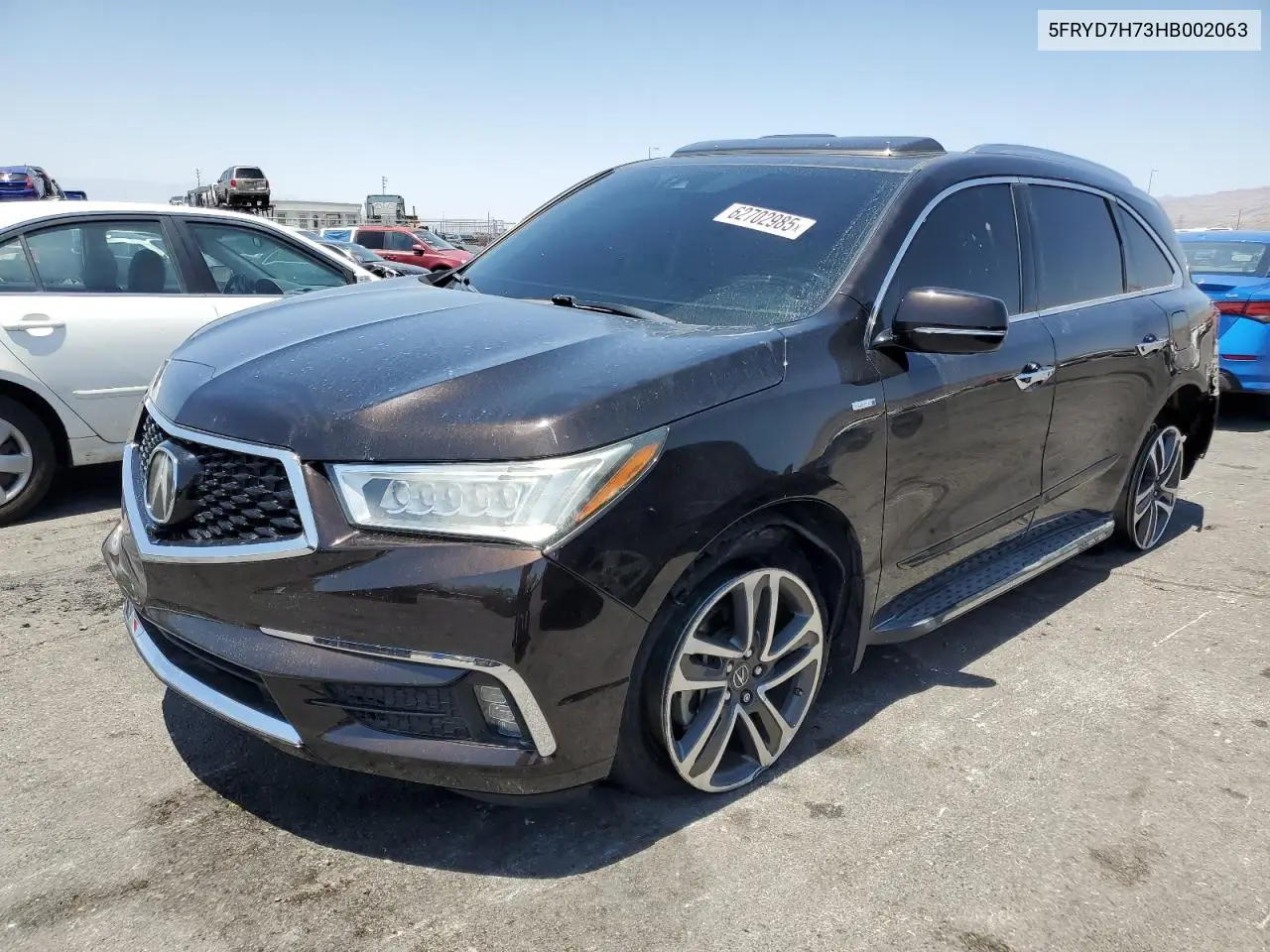 2017 Acura Mdx Sport Hybrid Advance VIN: 5FRYD7H73HB002063 Lot: 62702985