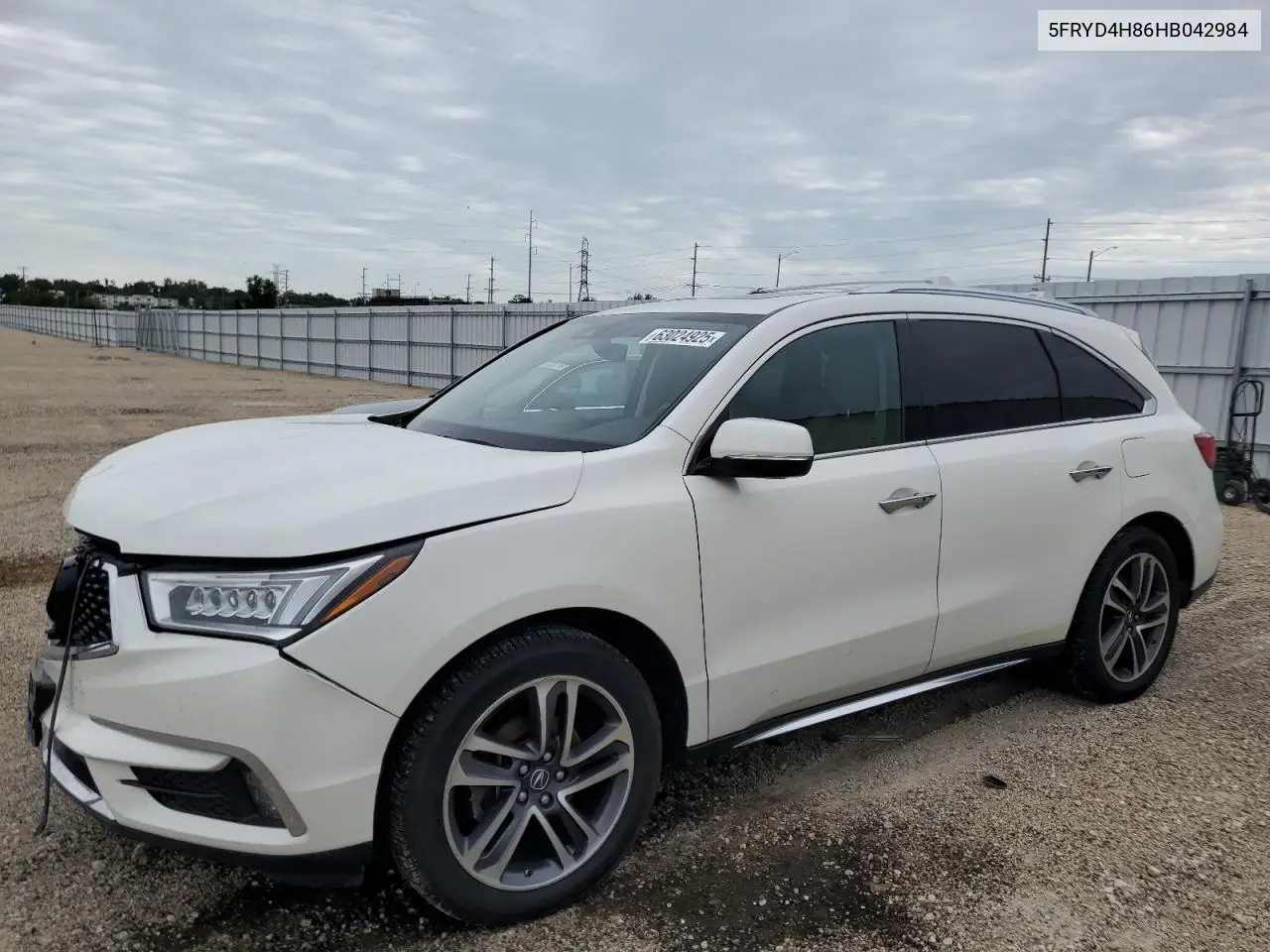 2017 Acura Mdx Advance VIN: 5FRYD4H86HB042984 Lot: 63024925