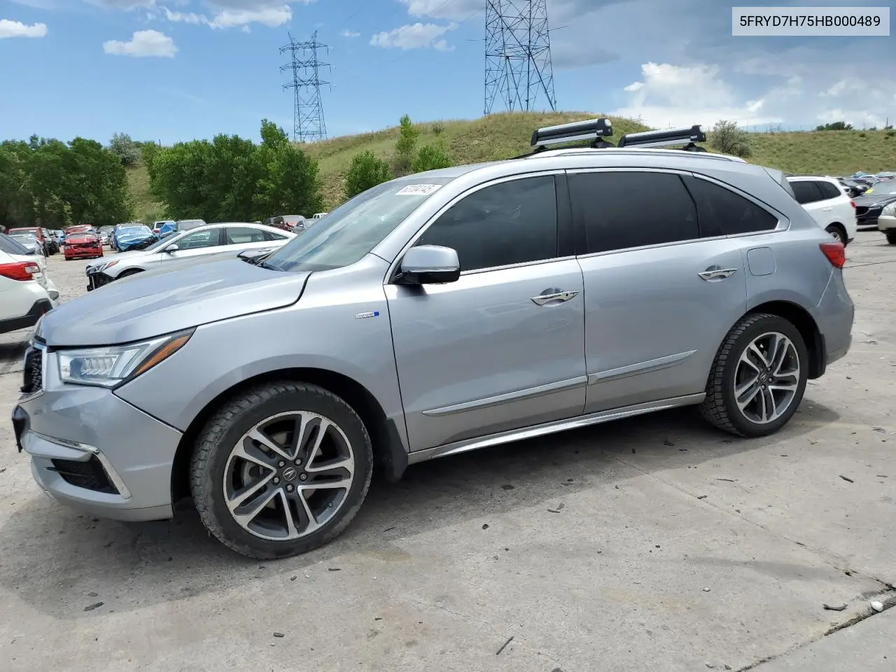 2017 Acura Mdx Sport Hybrid Advance VIN: 5FRYD7H75HB000489 Lot: 63104145